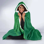 Custom Ireland Cricket Hooded Blanket Irish Celtic Knot - National Color