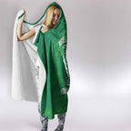 Custom Ireland Cricket Hooded Blanket Irish Celtic Knot - National Color