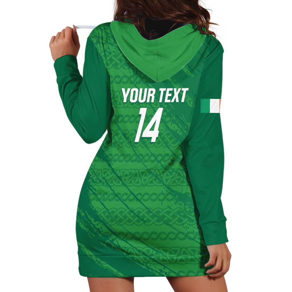 Custom Ireland Cricket Hoodie Dress Irish Celtic Knot - National Color