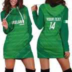 Custom Ireland Cricket Hoodie Dress Irish Celtic Knot - National Color