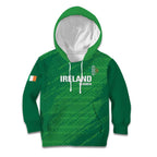 Custom Ireland Cricket Kid Hoodie Irish Celtic Knot - National Color