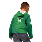 Custom Ireland Cricket Kid Hoodie Irish Celtic Knot - National Color