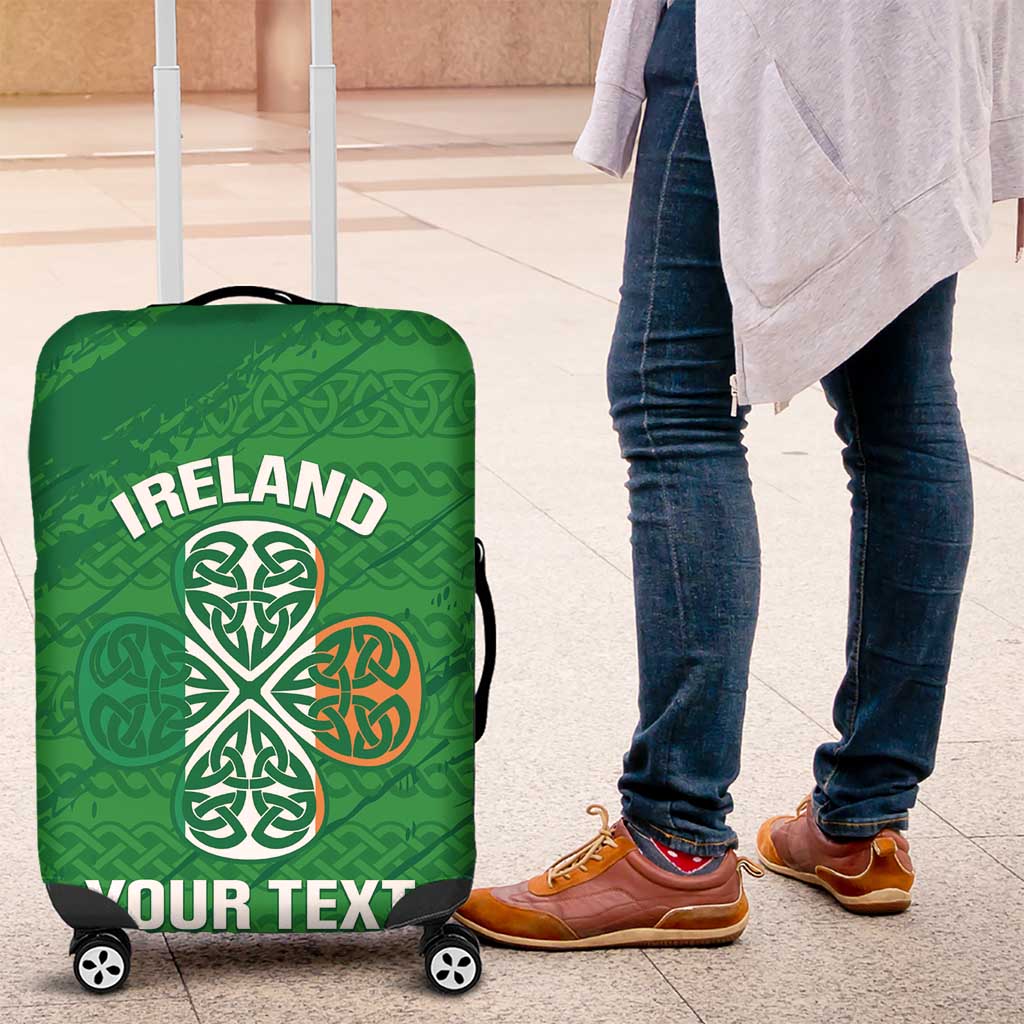 Custom Ireland Cricket Luggage Cover Irish Celtic Knot - National Color