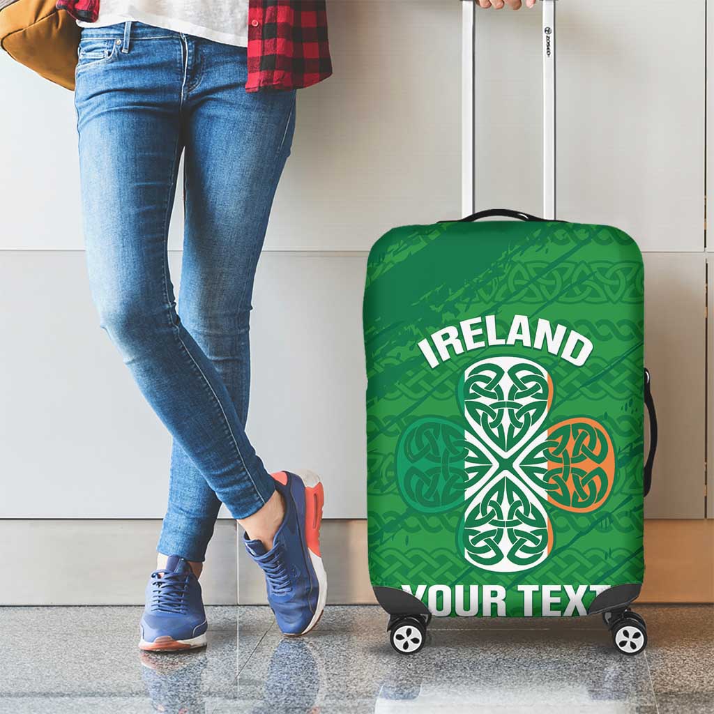 Custom Ireland Cricket Luggage Cover Irish Celtic Knot - National Color