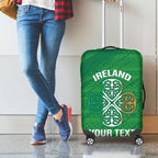 Custom Ireland Cricket Luggage Cover Irish Celtic Knot - National Color