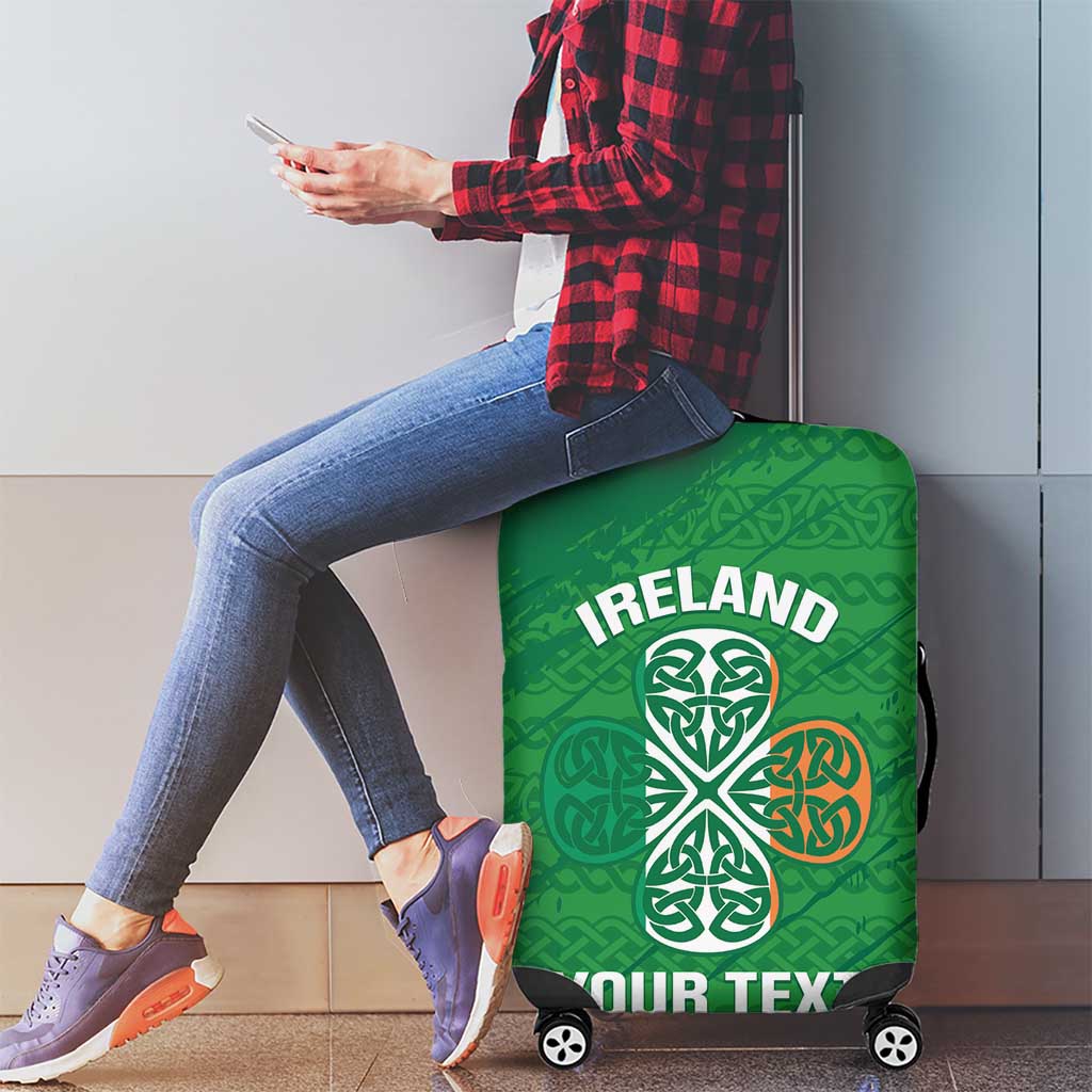 Custom Ireland Cricket Luggage Cover Irish Celtic Knot - National Color