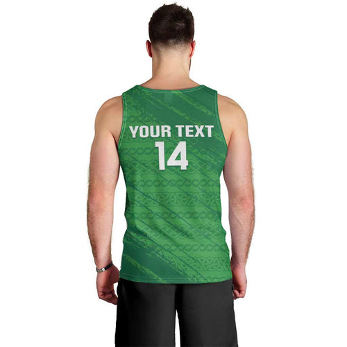 Custom Ireland Cricket Men Tank Top Irish Celtic Knot - National Color