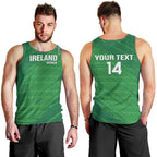 Custom Ireland Cricket Men Tank Top Irish Celtic Knot - National Color