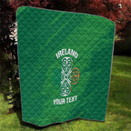 Custom Ireland Cricket Quilt Irish Celtic Knot - National Color