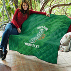Custom Ireland Cricket Quilt Irish Celtic Knot - National Color