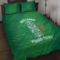Custom Ireland Cricket Quilt Bed Set Irish Celtic Knot - National Color