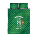 Custom Ireland Cricket Quilt Bed Set Irish Celtic Knot - National Color