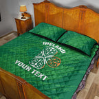 Custom Ireland Cricket Quilt Bed Set Irish Celtic Knot - National Color