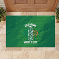 Custom Ireland Cricket Rubber Doormat Irish Celtic Knot - National Color
