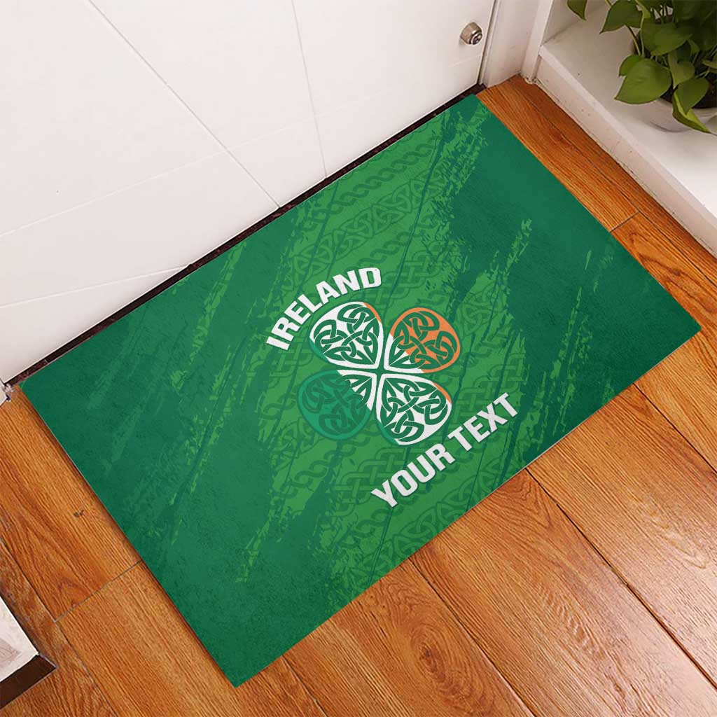 Custom Ireland Cricket Rubber Doormat Irish Celtic Knot - National Color