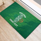 Custom Ireland Cricket Rubber Doormat Irish Celtic Knot - National Color