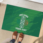 Custom Ireland Cricket Rubber Doormat Irish Celtic Knot - National Color