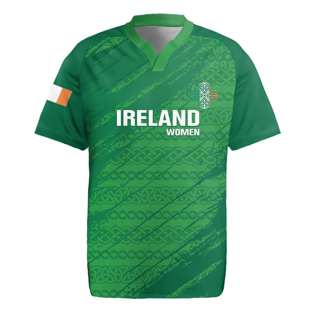 Custom Ireland Cricket Rugby Jersey Irish Celtic Knot - National Color