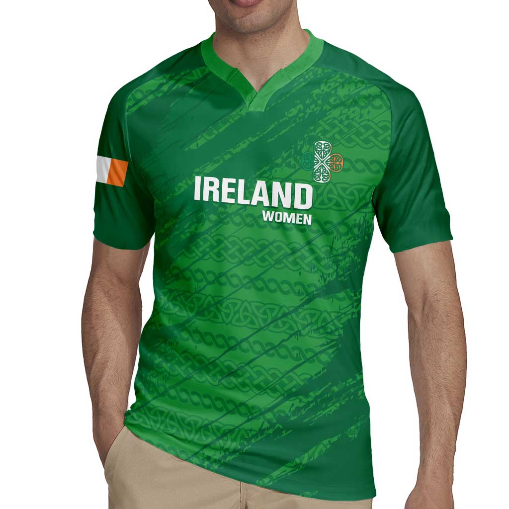 Custom Ireland Cricket Rugby Jersey Irish Celtic Knot - National Color