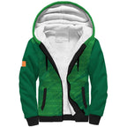 Custom Ireland Cricket Sherpa Hoodie Irish Celtic Knot - National Color