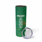 Custom Ireland Cricket Skinny Tumbler Irish Celtic Knot - National Color