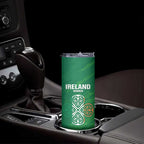 Custom Ireland Cricket Skinny Tumbler Irish Celtic Knot - National Color