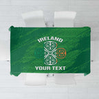 Custom Ireland Cricket Tablecloth Irish Celtic Knot - National Color
