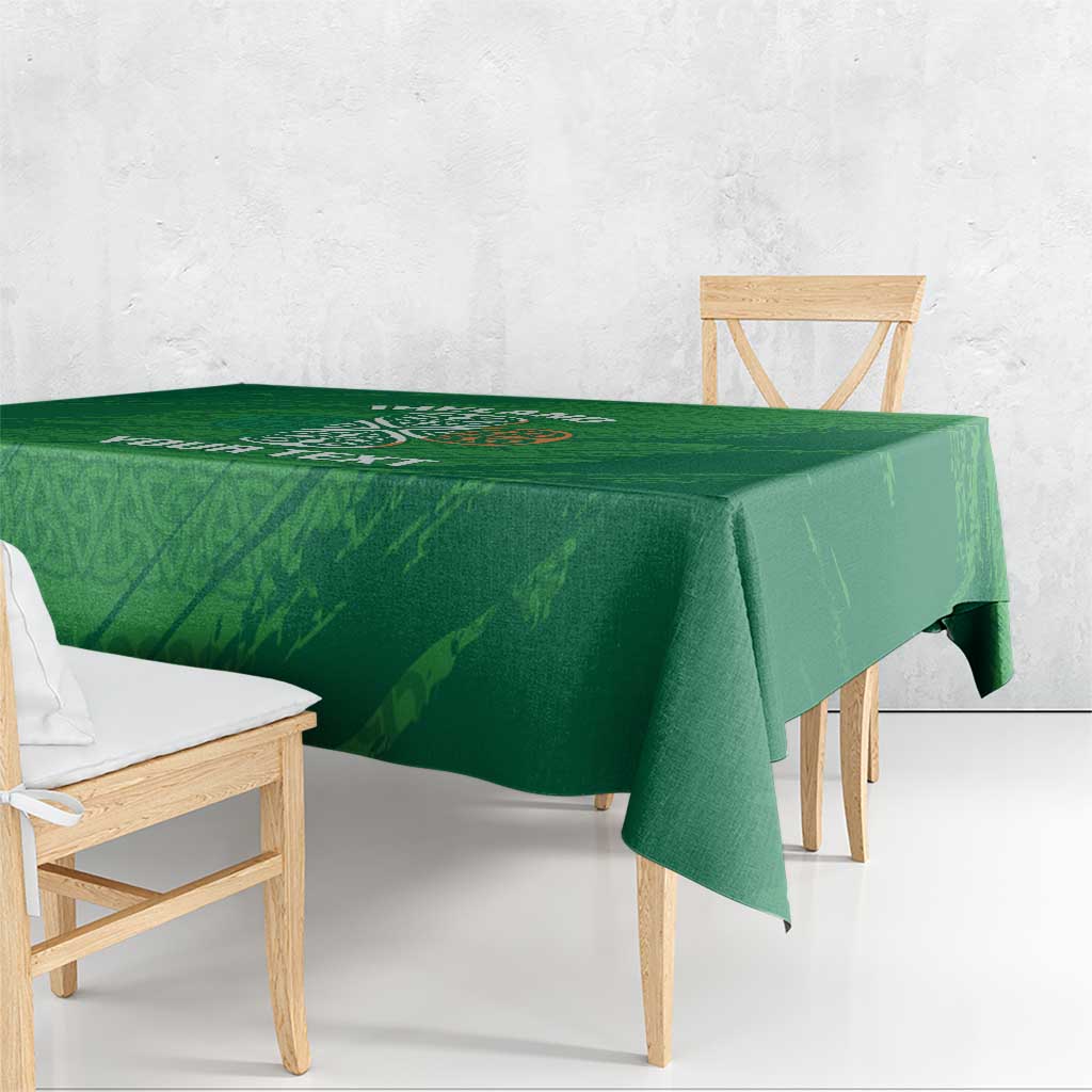 Custom Ireland Cricket Tablecloth Irish Celtic Knot - National Color