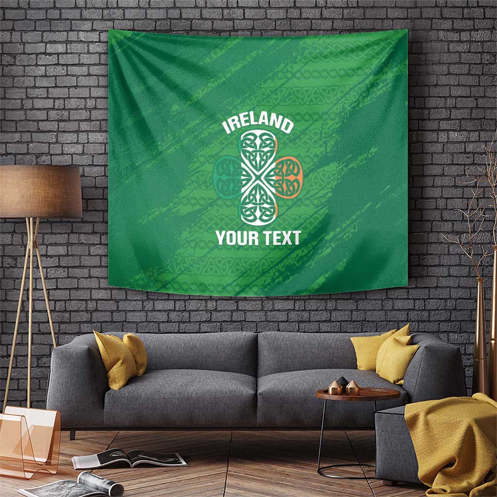 Custom Ireland Cricket Tapestry Irish Celtic Knot - National Color