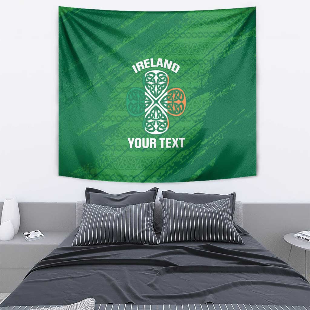 Custom Ireland Cricket Tapestry Irish Celtic Knot - National Color