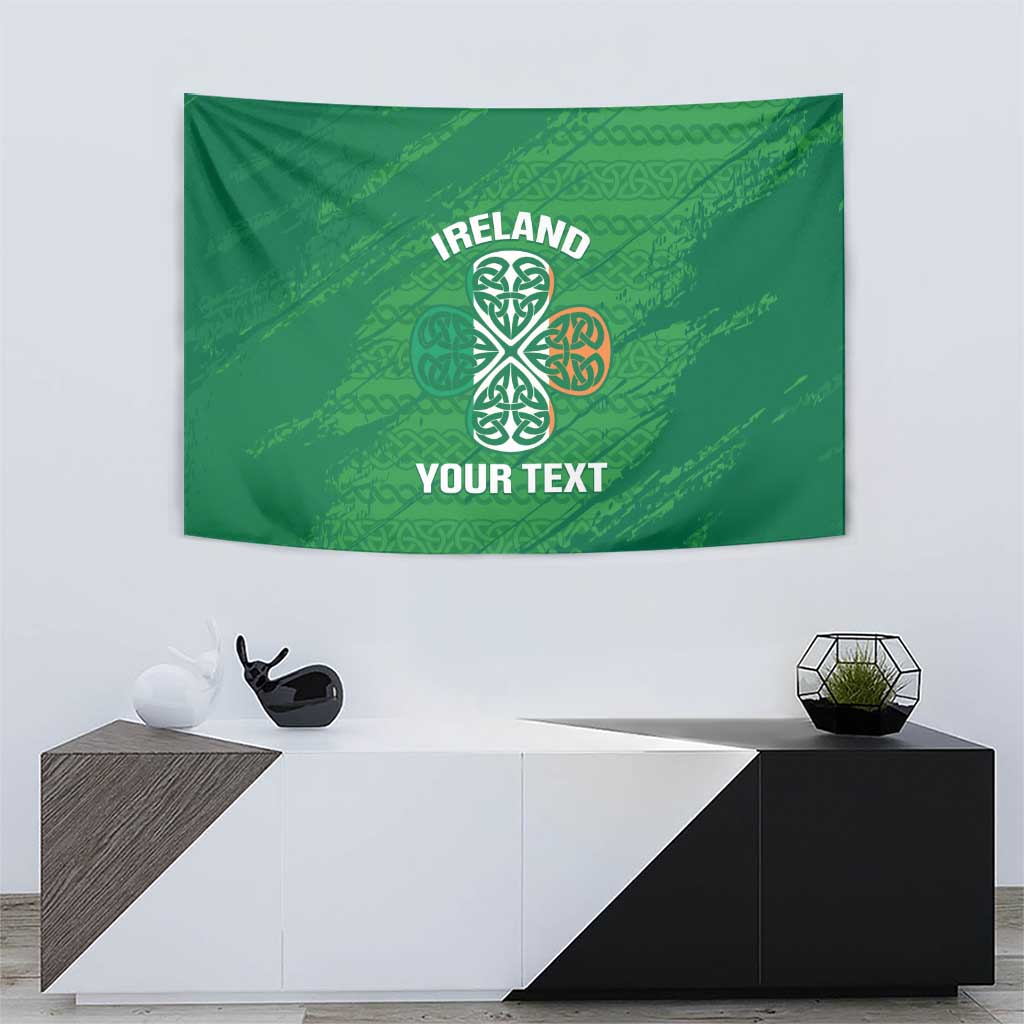 Custom Ireland Cricket Tapestry Irish Celtic Knot - National Color