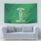 Custom Ireland Cricket Tapestry Irish Celtic Knot - National Color
