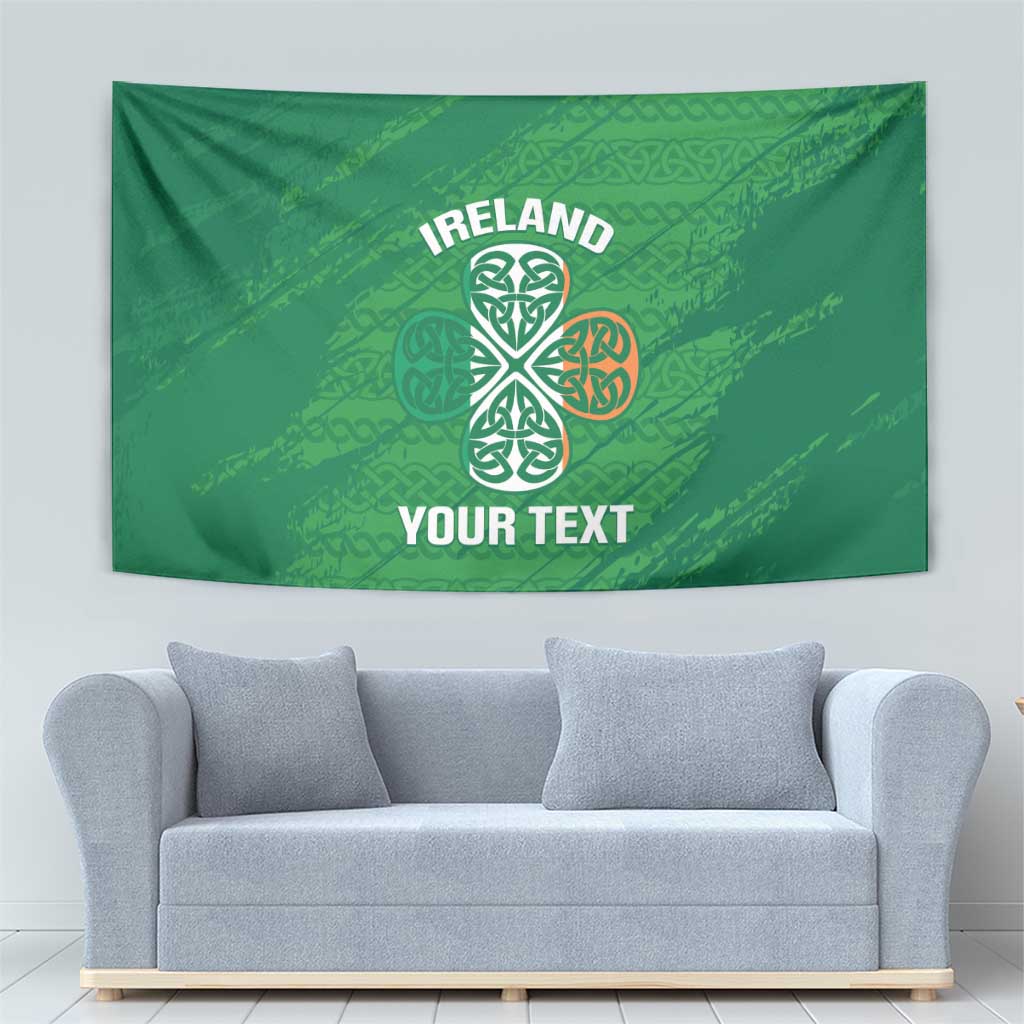 Custom Ireland Cricket Tapestry Irish Celtic Knot - National Color