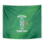 Custom Ireland Cricket Tapestry Irish Celtic Knot - National Color