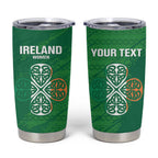 Custom Ireland Cricket Tumbler Cup Irish Celtic Knot - National Color