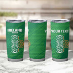 Custom Ireland Cricket Tumbler Cup Irish Celtic Knot - National Color