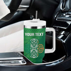 Custom Ireland Cricket Tumbler With Handle Irish Celtic Knot - National Color
