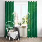Custom Ireland Cricket Window Curtain Irish Celtic Knot - National Color