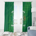 Custom Ireland Cricket Window Curtain Irish Celtic Knot - National Color