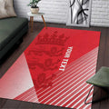 Custom England Cricket Area Rug Go Champions Sporty Style