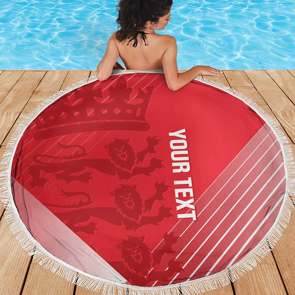 Custom England Cricket Beach Blanket Go Champions Sporty Style