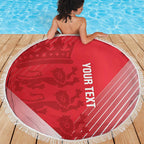 Custom England Cricket Beach Blanket Go Champions Sporty Style