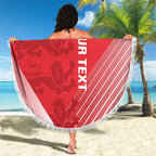 Custom England Cricket Beach Blanket Go Champions Sporty Style