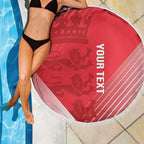 Custom England Cricket Beach Blanket Go Champions Sporty Style