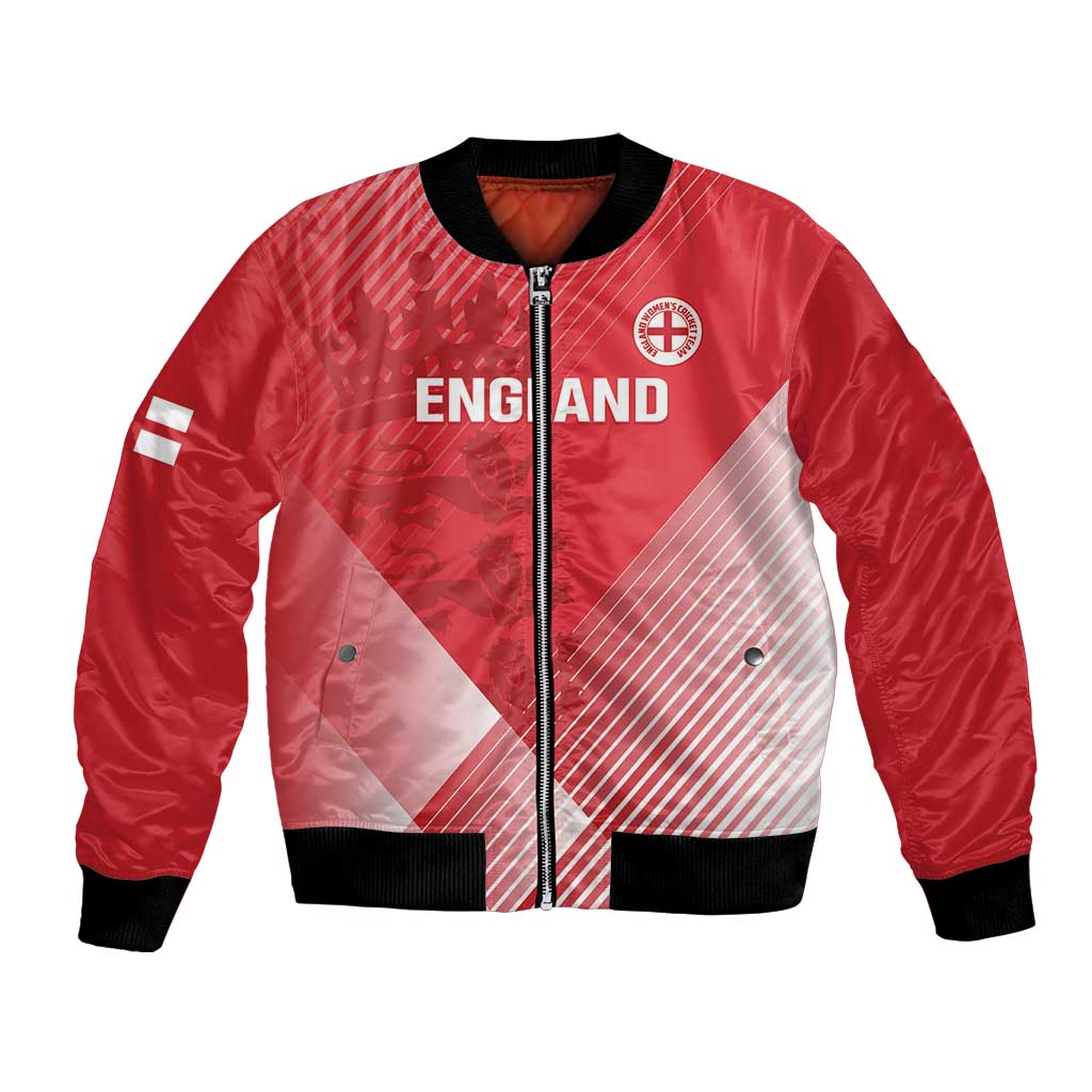 Custom England Cricket Bomber Jacket Go Champions Sporty Style