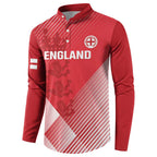 Custom England Cricket Button Sweatshirt Go Champions Sporty Style