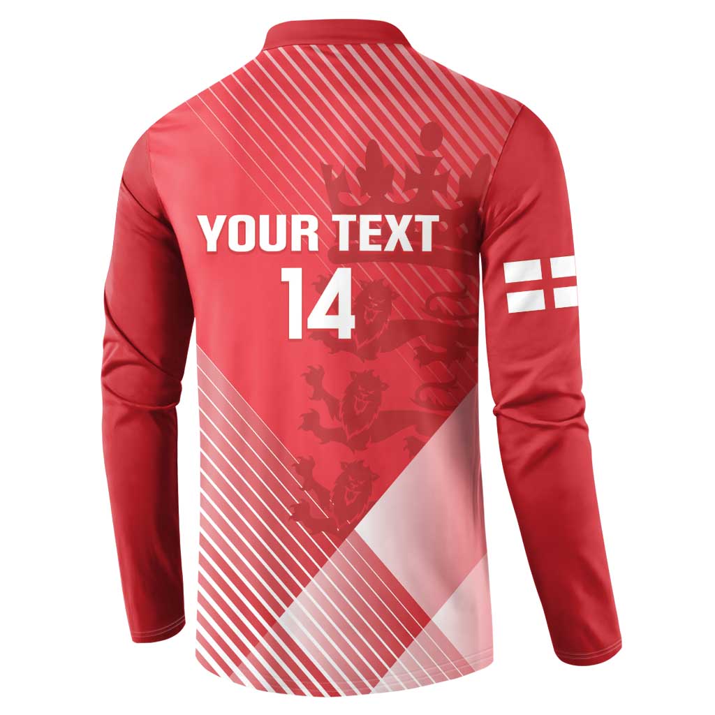Custom England Cricket Button Sweatshirt Go Champions Sporty Style