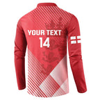 Custom England Cricket Button Sweatshirt Go Champions Sporty Style