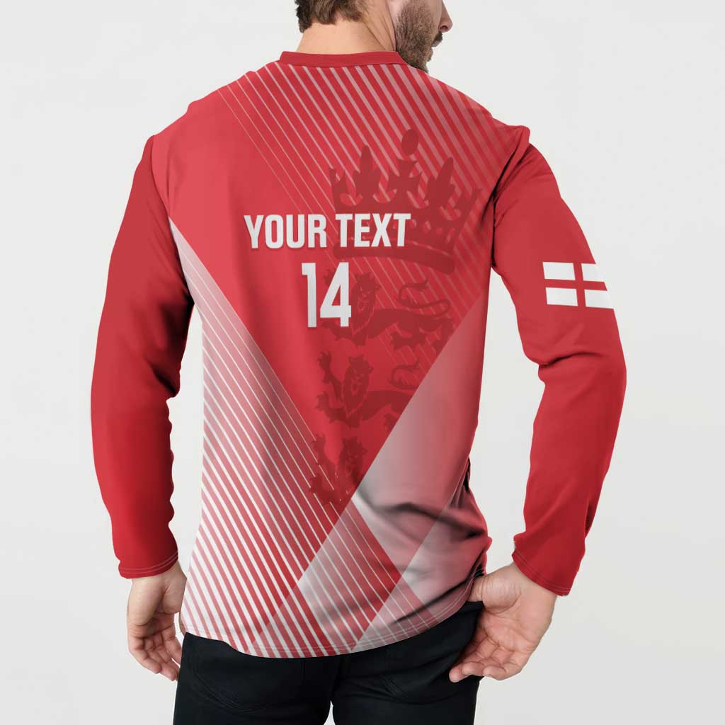 Custom England Cricket Button Sweatshirt Go Champions Sporty Style