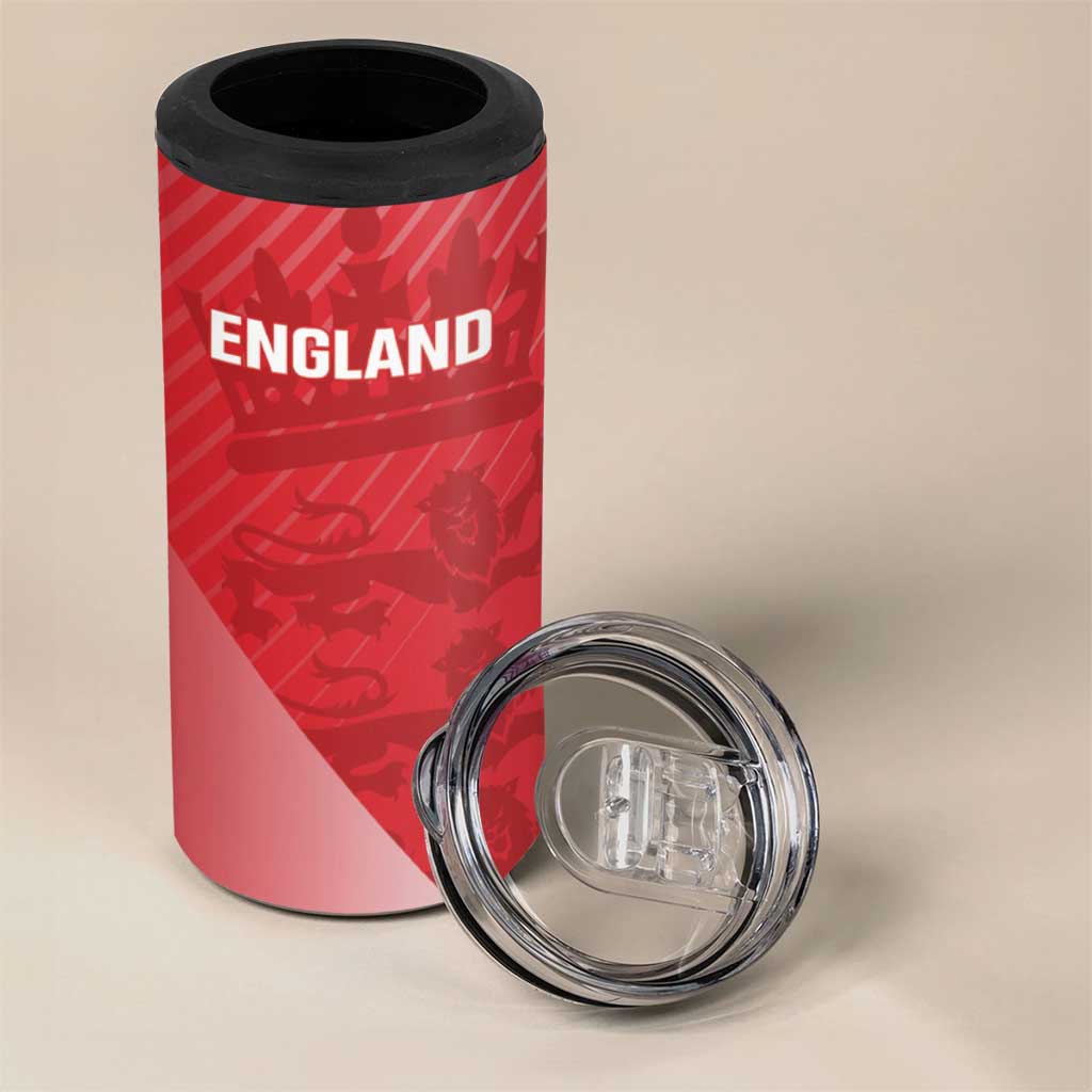 Custom England Cricket 4 in 1 Can Cooler Tumbler Go Champions Sporty Style